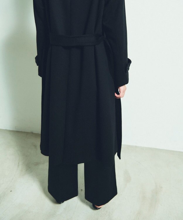 GRACE CONTINENTAL カシミヤガウンコート ブラック