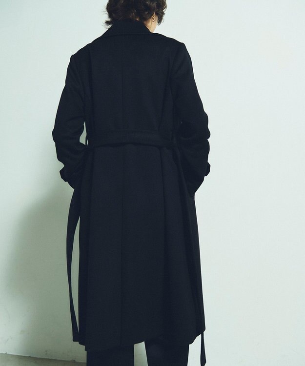 GRACE CONTINENTAL カシミヤガウンコート ブラック