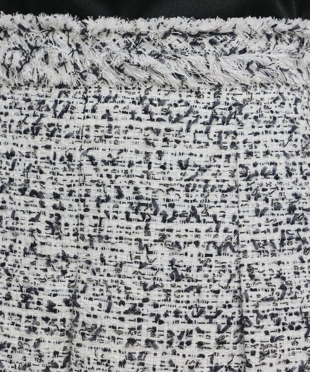 GRACE CONTINENTAL ミックスツイードスカート ブラック