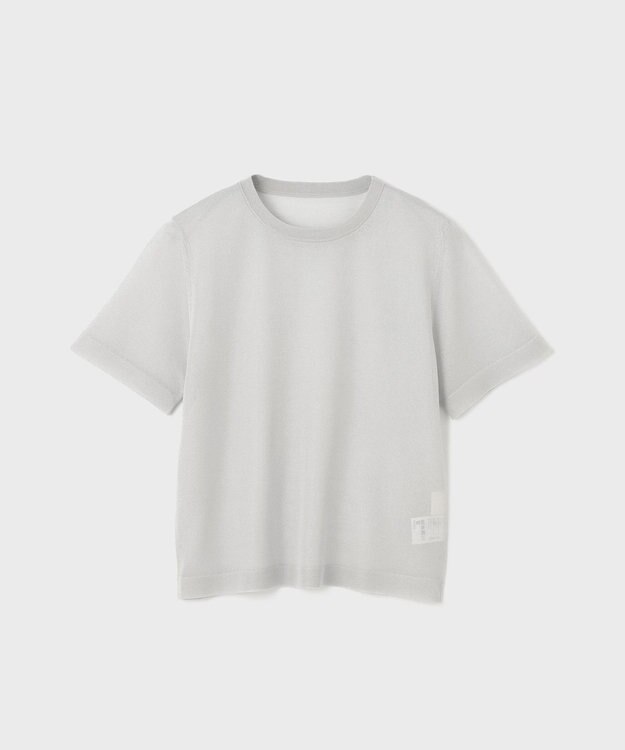 GRACE CONTINENTAL ブライトシアーニットトップ グレー