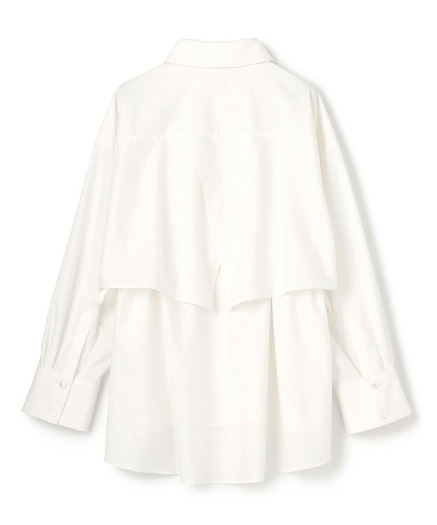 GRACE CONTINENTAL レイヤードドロストシャツ ホワイト