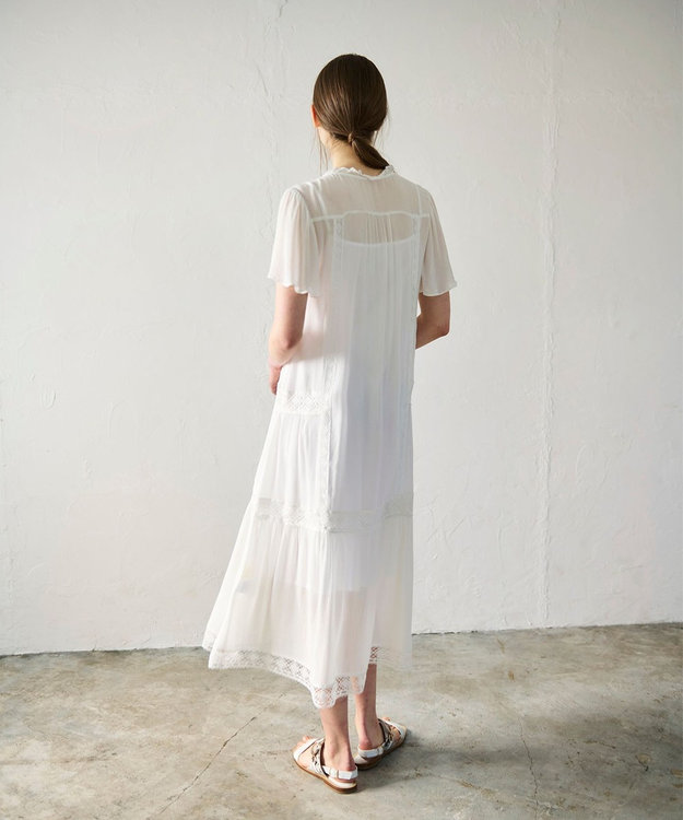 GRACE CONTINENTAL レースコンビカフタンワンピース キナリ