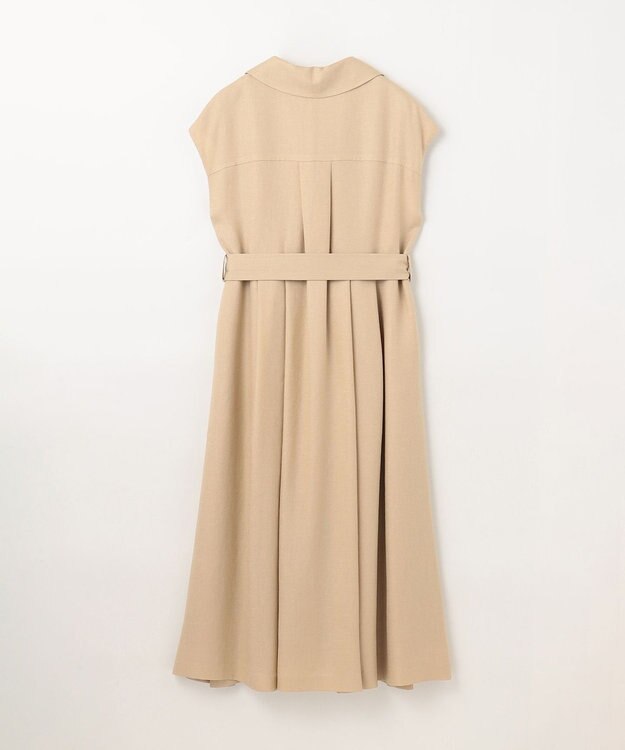 GRACE CONTINENTAL テーラーフレアワンピース ベージュ