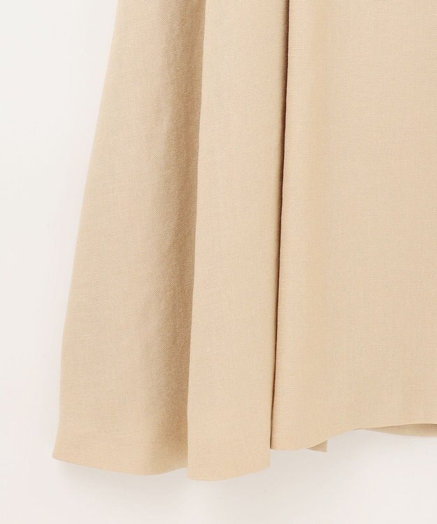 GRACE CONTINENTAL テーラーフレアワンピース ベージュ