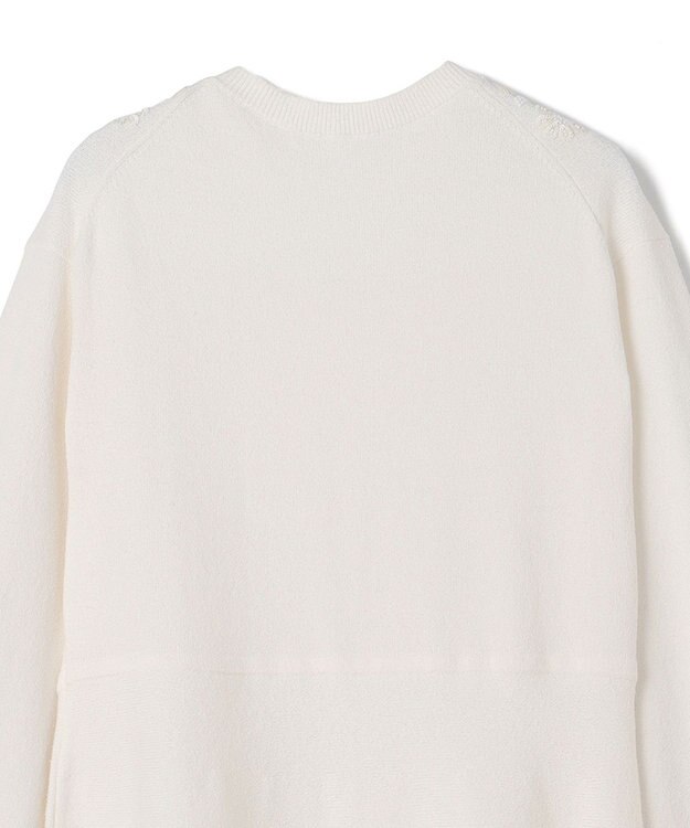 タグ付き　BEIGE CINDY ノーカラーワンピース　グレー　XS エスニック刺繍ニットワンピース / GRACE CONTINENTAL | GRACE