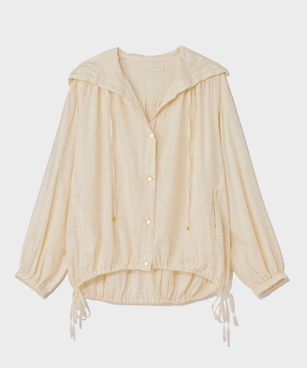 GRACE CONTINENTAL ラメチェックフーディー キナリ