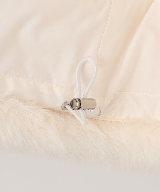 GRACE CONTINENTAL ヘムファーショートダウンジャケット キナリ