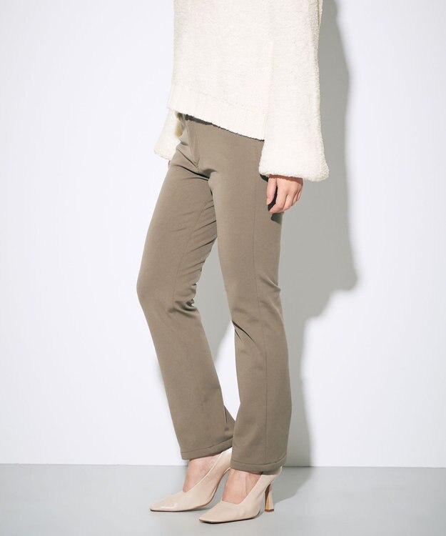 GRACE CONTINENTAL ストレッチレギンスパンツ カーキ