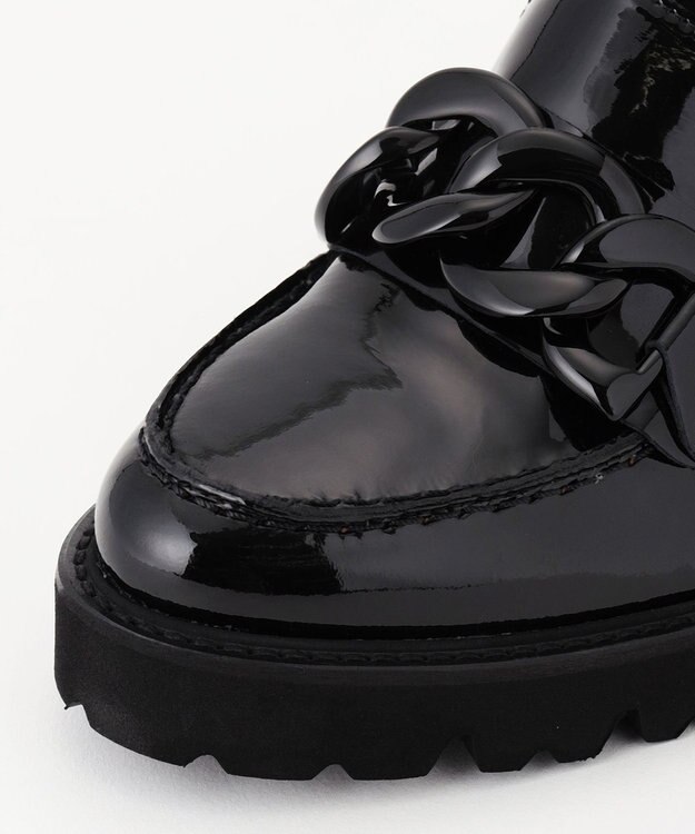 GRACE CONTINENTAL LUCA GROSSI ビットパテントヒール ブラック