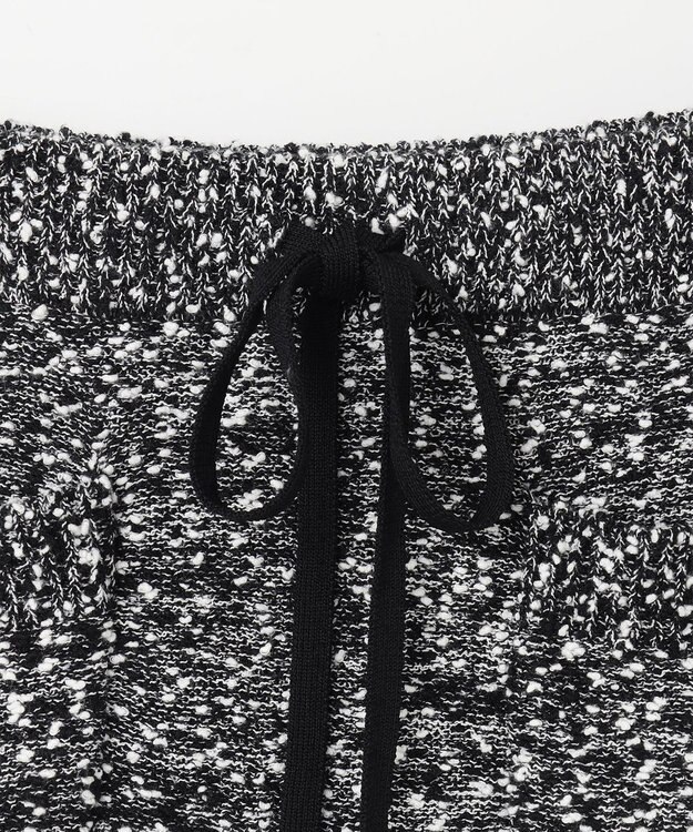 GRACE CONTINENTAL ネップツイードニットスカート ブラック