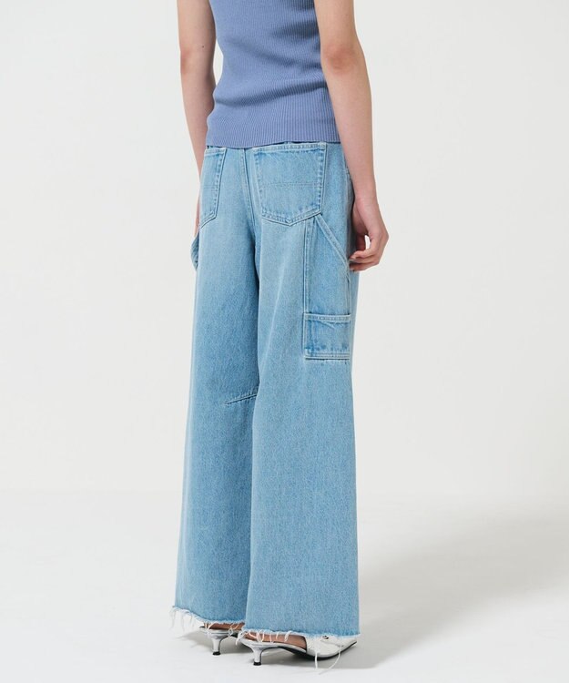 GRACE CONTINENTAL ペインターデニムパンツ サックス