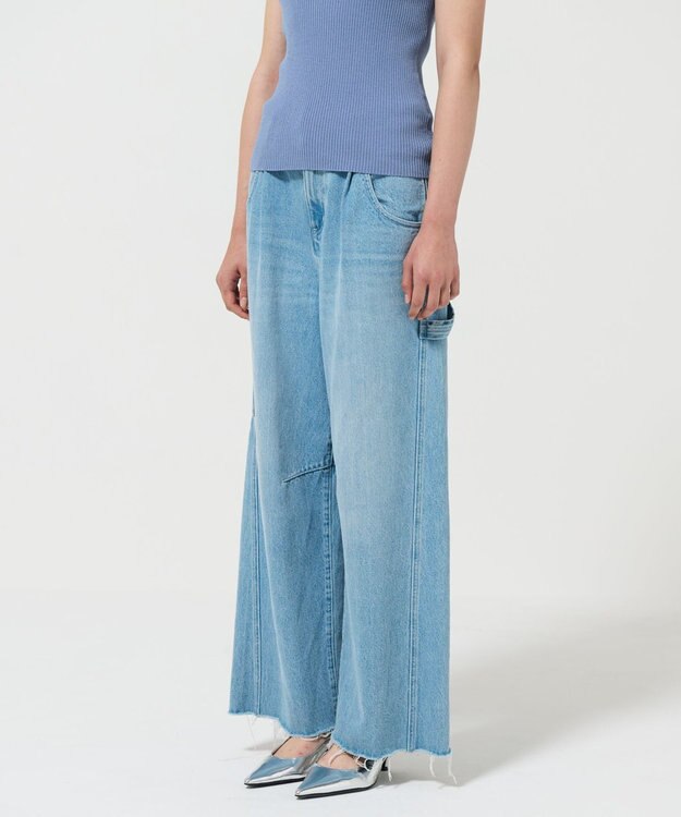 GRACE CONTINENTAL ペインターデニムパンツ サックス