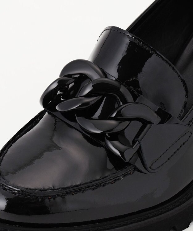 GRACE CONTINENTAL LUCA GROSSI ビットパテントヒール ブラック