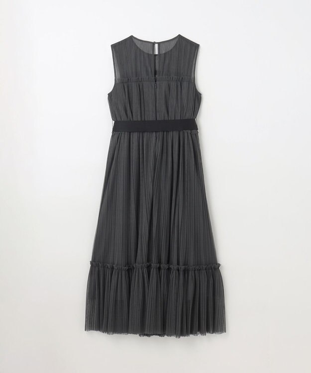 GRACE CONTINENTAL プリーツロングドレス グレー