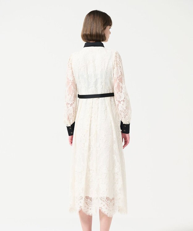 GRACE CONTINENTAL コードレースシャツドレス キナリ