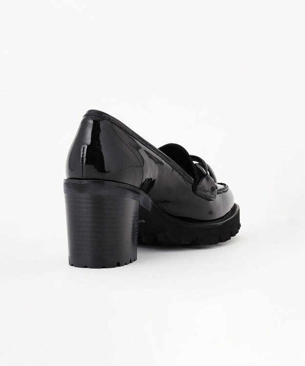 GRACE CONTINENTAL LUCA GROSSI ビットパテントヒール ブラック