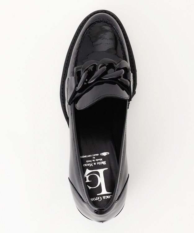 GRACE CONTINENTAL LUCA GROSSI ビットパテントヒール ブラック