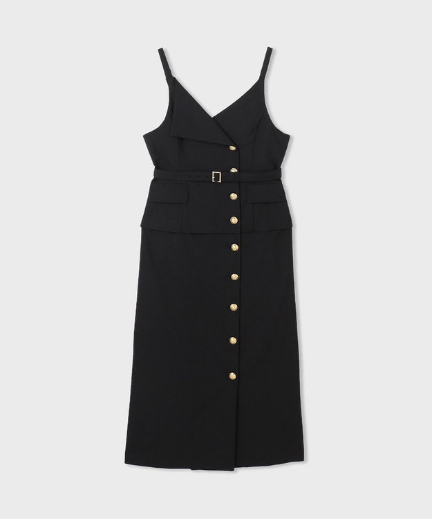 GRACE CONTINENTAL タイトテーラージャンパースカート ブラック