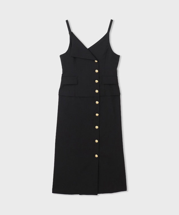 GRACE CONTINENTAL タイトテーラージャンパースカート ブラック