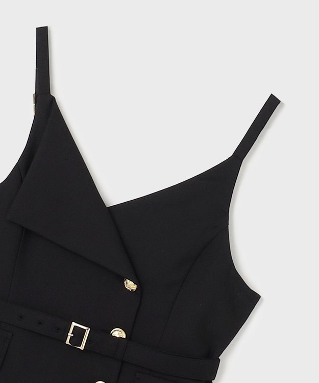 GRACE CONTINENTAL タイトテーラージャンパースカート ブラック