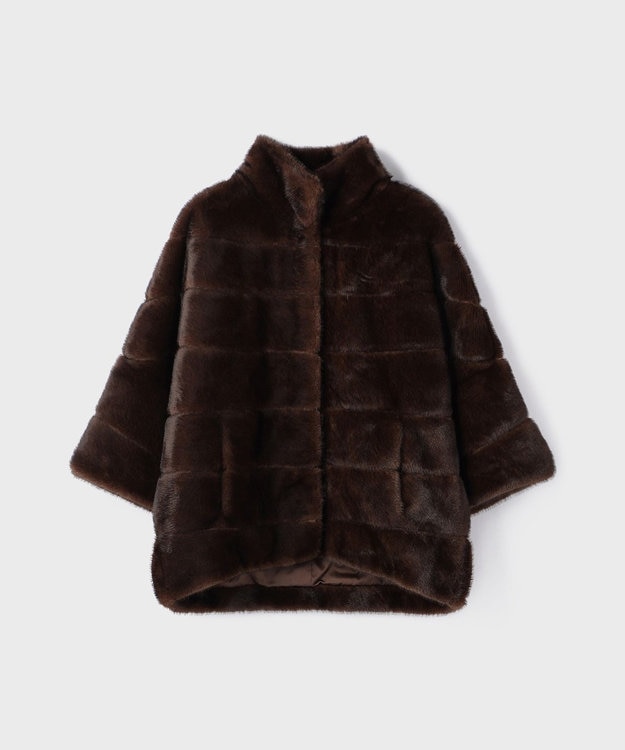 GRACE CONTINENTAL 【LOU ANDREA】フェイクショートコート ブラウン