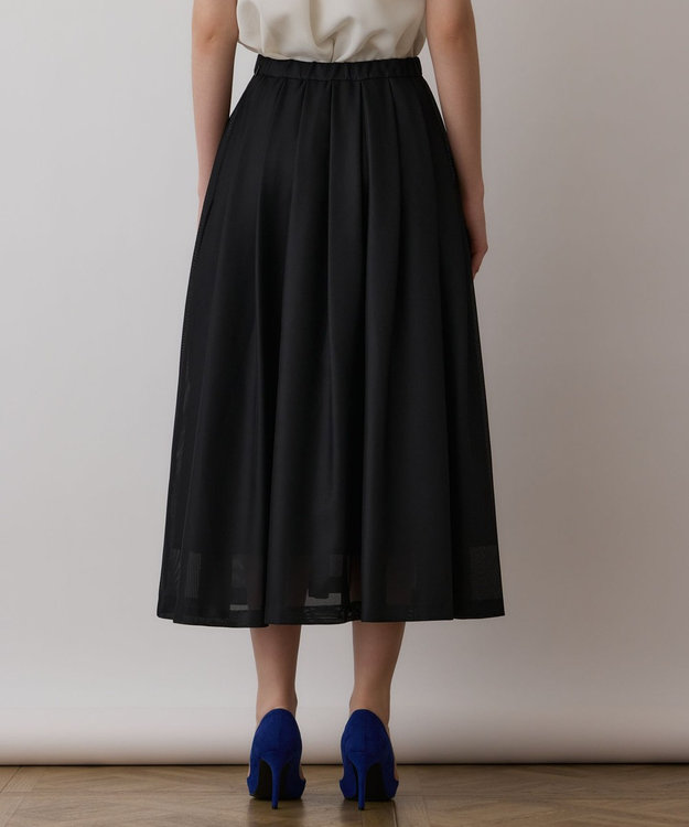 GRACE CONTINENTAL シアーメッシュスカート ブラック