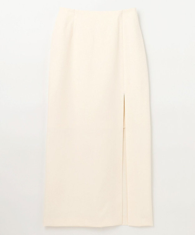 GRACE CONTINENTAL ペンシルスリットスカート ホワイト