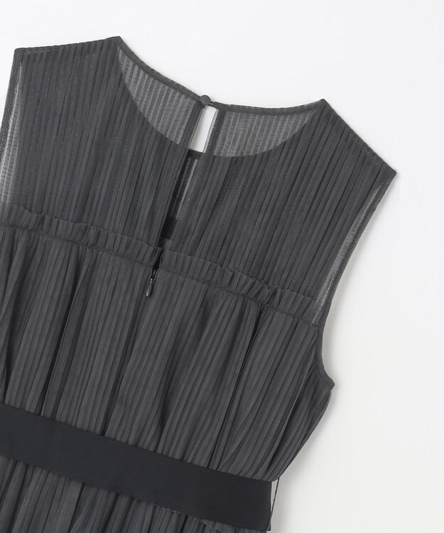 GRACE CONTINENTAL プリーツロングドレス グレー