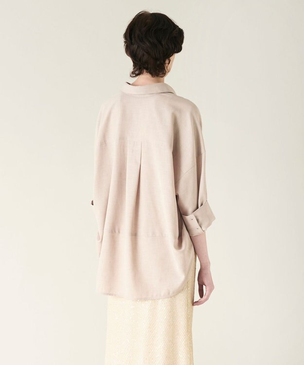 GRACE CONTINENTAL コクーンシルエットシャツ ベージュ