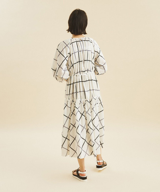 チェックプリントギャザードレス / GRACE CONTINENTAL | GRACE