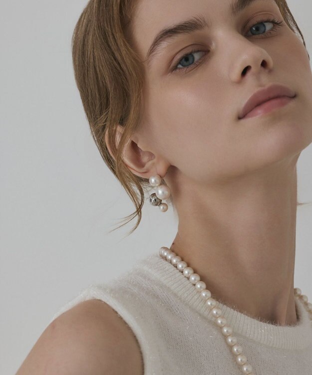 GRACE CONTINENTAL バブルパールピアス シルバー