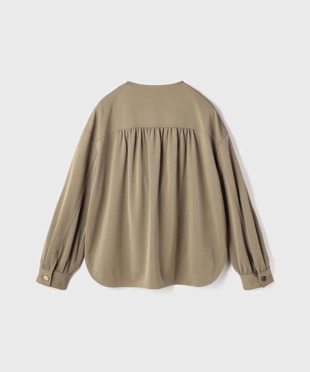 GRACE CONTINENTAL トリアセジャージジャケット カーキ