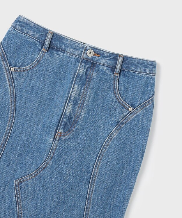 GRACE CONTINENTAL マーメイドデニムスカート インディゴ