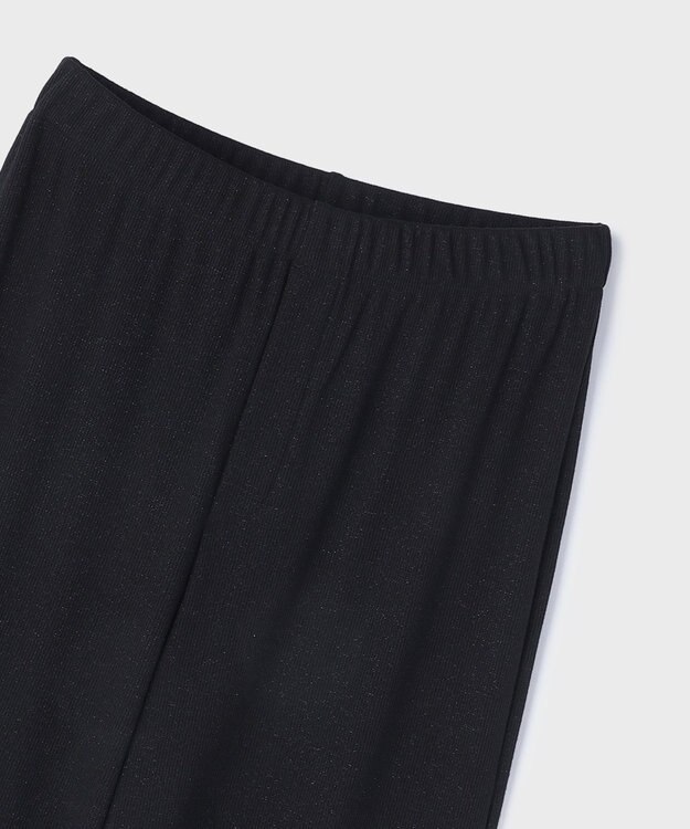 GRACE CONTINENTAL ラメリブジャージパンツ ブラック