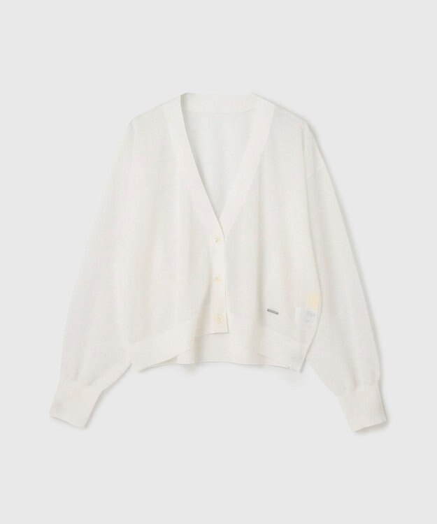 GRACE CONTINENTAL シアージョーゼットカーディガン ホワイト