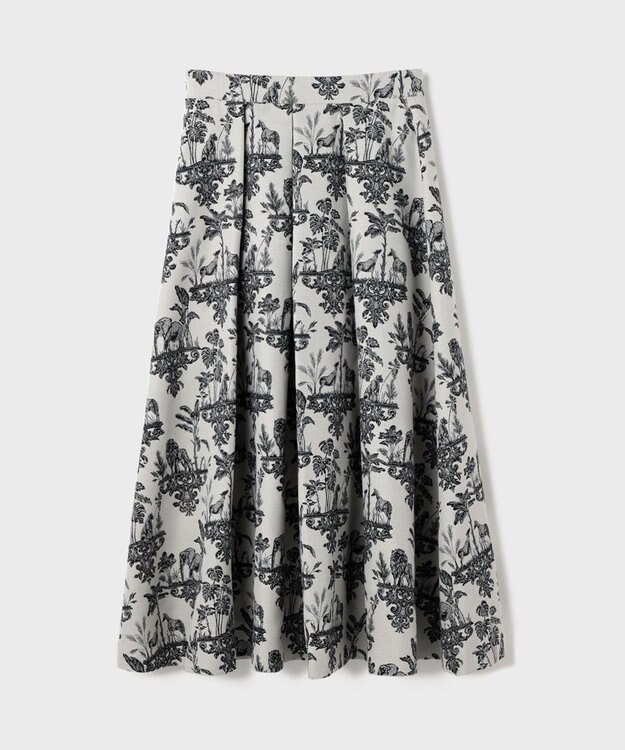 GRACE CONTINENTAL アニマルジャガードスカート キナリ