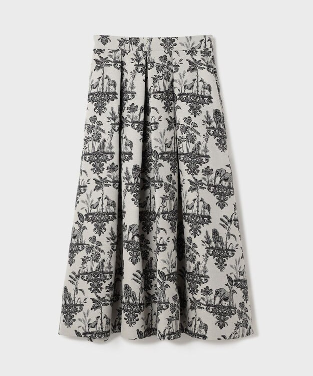 GRACE CONTINENTAL アニマルジャガードスカート キナリ