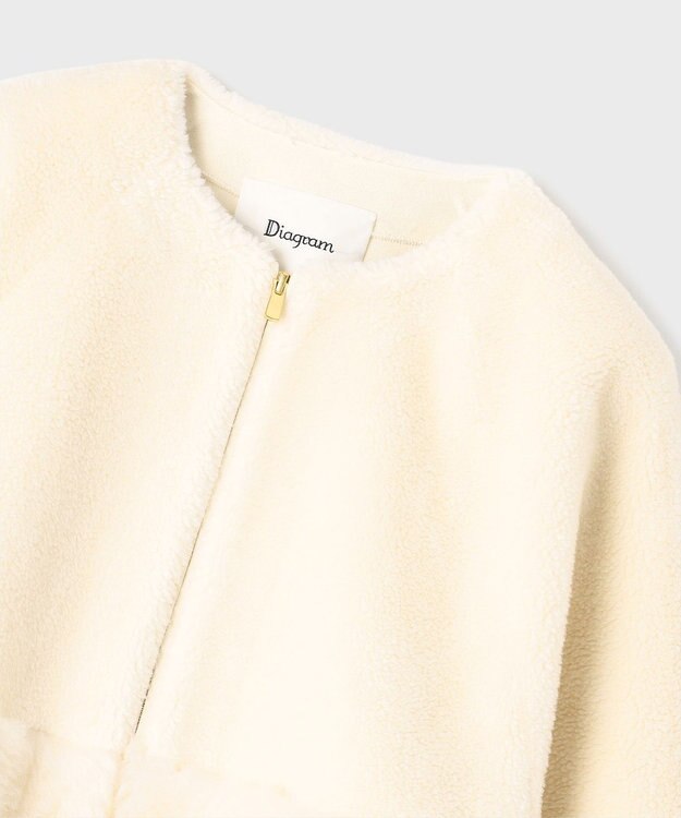 GRACE CONTINENTAL ウールボアジャケット キナリ