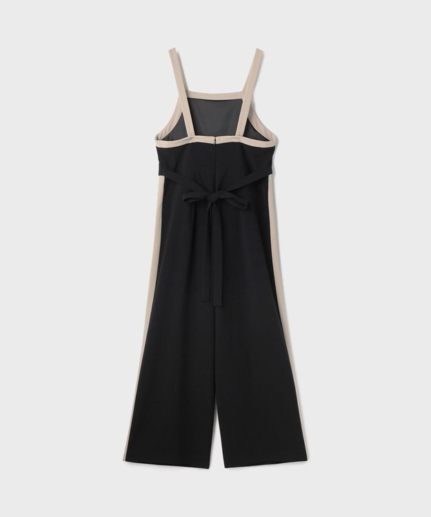 GRACE CONTINENTAL トリアセバイカラーサロペット ブラック