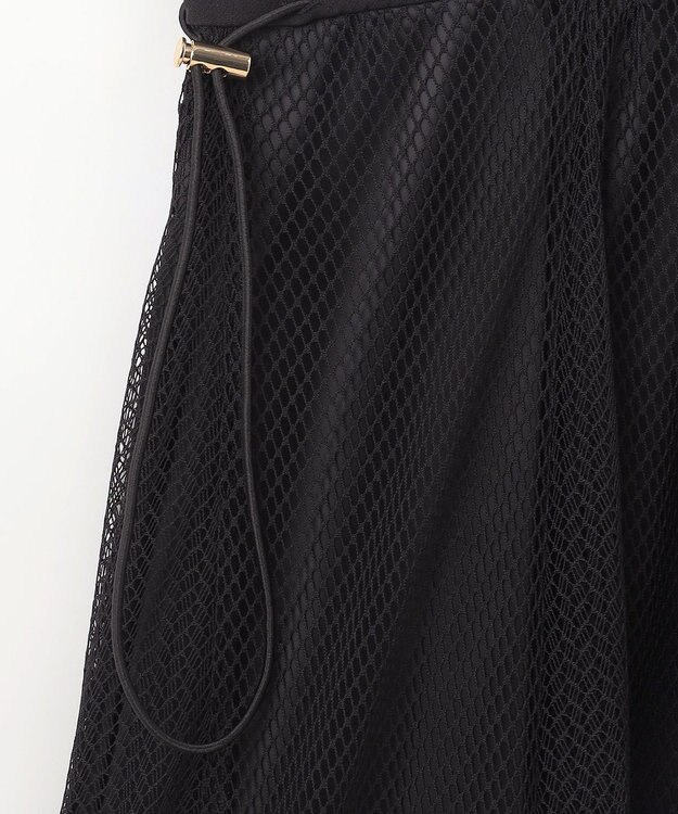 GRACE CONTINENTAL メッシュコンビキャミワンピース ブラック