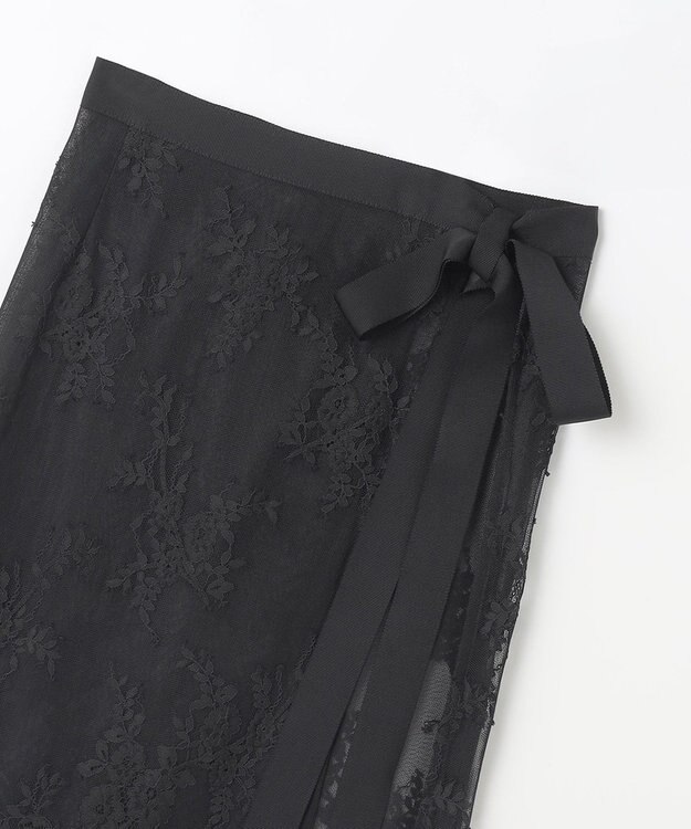 GRACE CONTINENTAL レースオーバースカート ブラック
