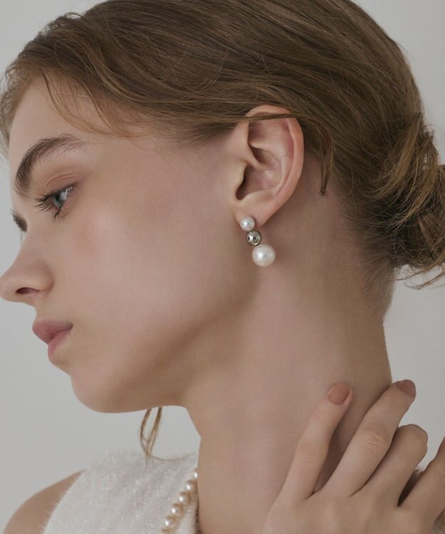 ゴールドピアス　パール付き　（ぽんちゃん） バブルパールピアス / GRACE CONTINENTAL | GRACE CONTINENTAL