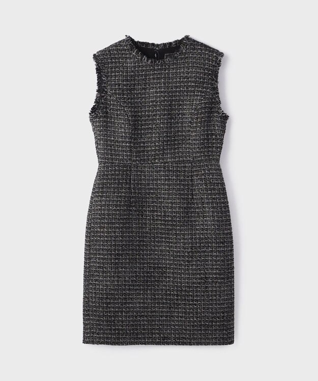 GRACE CONTINENTAL ツイードタイトワンピース ブラック