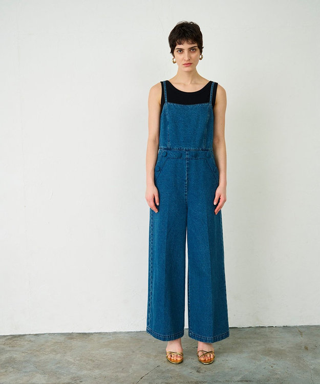 GRACE CONTINENTAL デニムサロペット インディゴ