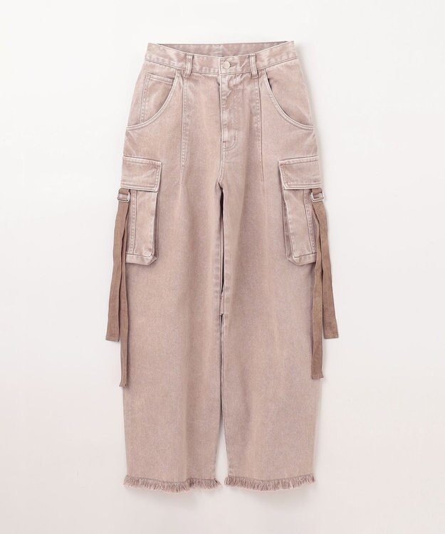 GRACE CONTINENTAL コクーンデニムカーゴパンツ グレー