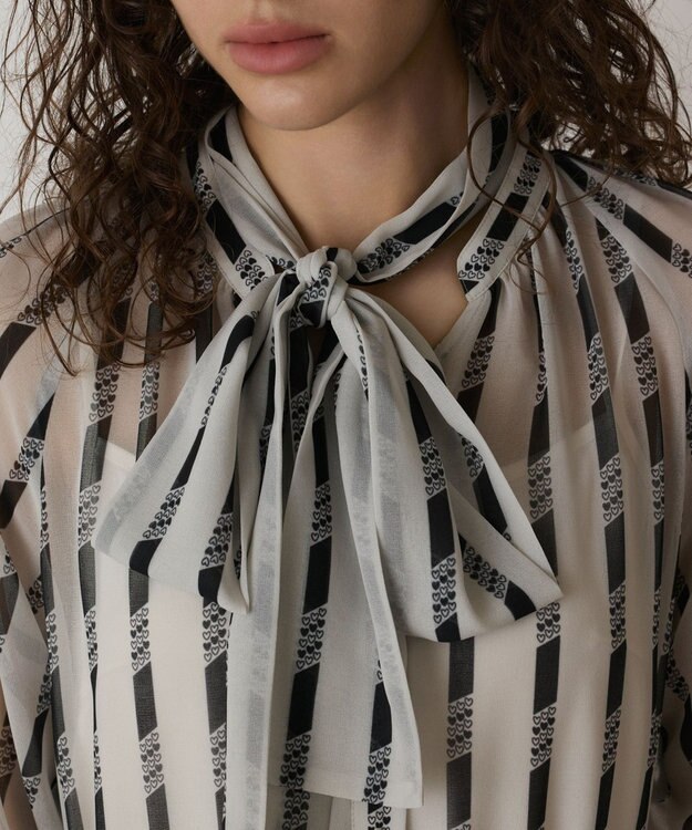 GRACE CONTINENTAL ハートストライプワンピース キナリ