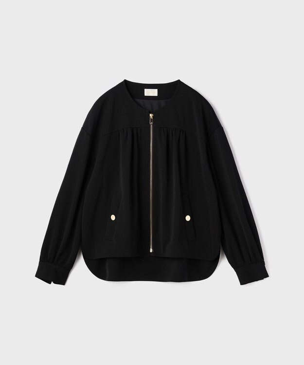 GRACE CONTINENTAL トリアセジャージジャケット ブラック