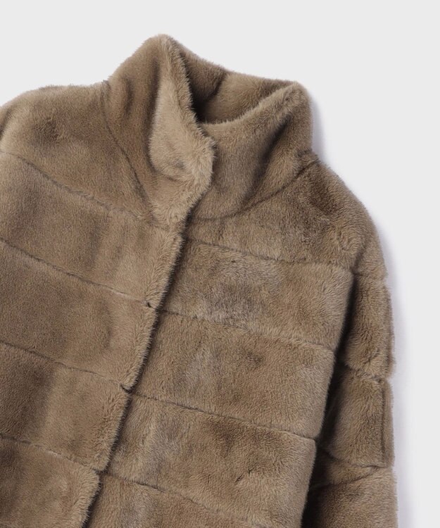 GRACE CONTINENTAL 【LOU ANDREA】フェイクショートコート ベージュ