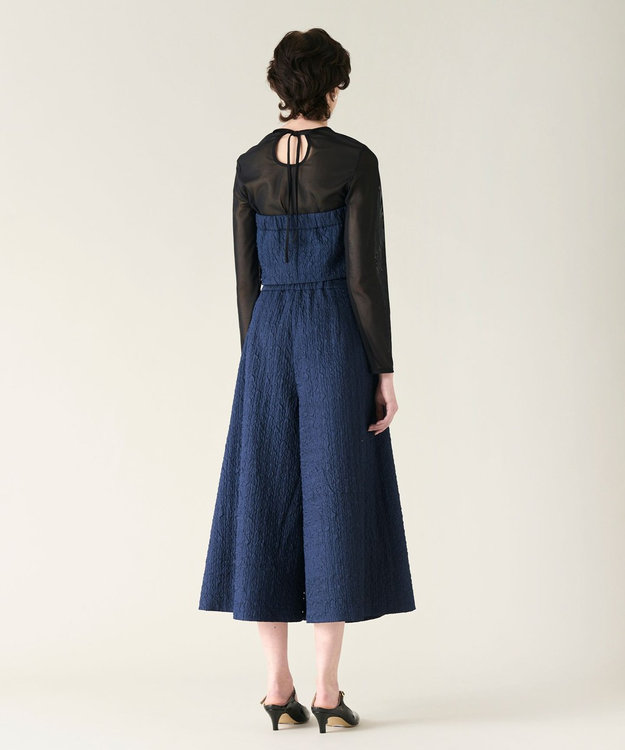 GRACE CONTINENTAL ビスチェsetワイドパンツ ネイビー