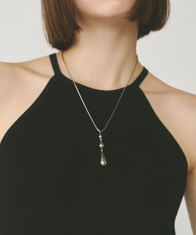 GRACE CONTINENTAL ドロップモチーフネックレス シルバー